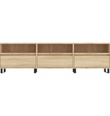 VidaXL Tv-meubel 150x30x44,5 cm bewerkt hout sonoma eikenkleurig