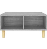 VidaXL Salontafel 60x60x30 cm bewerkt hout grijs sonoma eikenkleurig