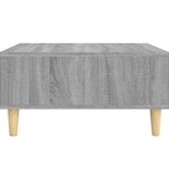 VidaXL Salontafel 60x60x30 cm bewerkt hout grijs sonoma eikenkleurig