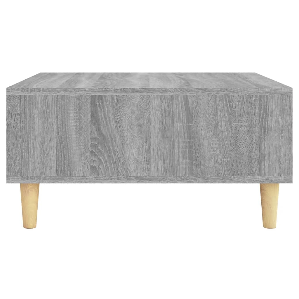 VidaXL Salontafel 60x60x30 cm bewerkt hout grijs sonoma eikenkleurig