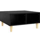 VidaXL Salontafel 60x60x30 cm bewerkt hout zwart