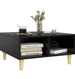 VidaXL Salontafel 60x60x30 cm bewerkt hout zwart