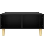VidaXL Salontafel 60x60x30 cm bewerkt hout zwart