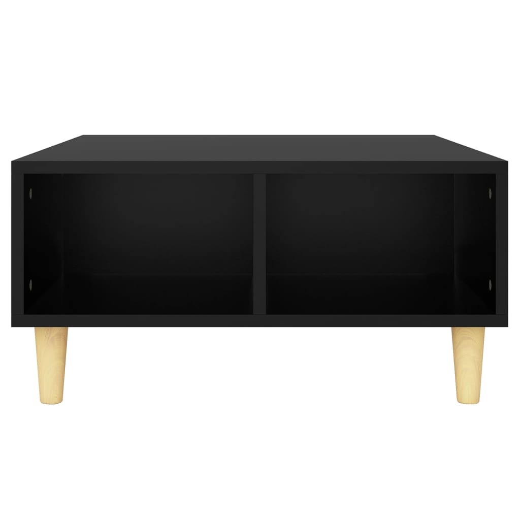 VidaXL Salontafel 60x60x30 cm bewerkt hout zwart