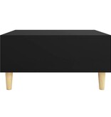 VidaXL Salontafel 60x60x30 cm bewerkt hout zwart