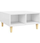 VidaXL Salontafel 60x60x30 cm bewerkt hout wit