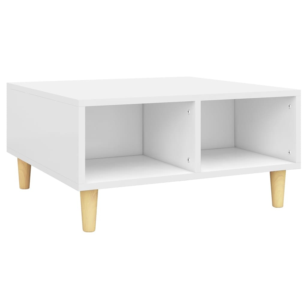 VidaXL Salontafel 60x60x30 cm bewerkt hout wit