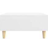 VidaXL Salontafel 60x60x30 cm bewerkt hout wit