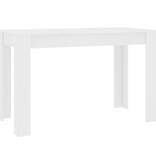 VidaXL Eettafel 120x60x76 cm bewerkt hout wit