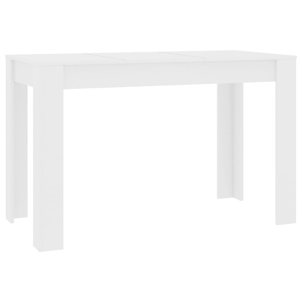 VidaXL Eettafel 120x60x76 cm bewerkt hout wit