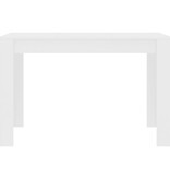 VidaXL Eettafel 120x60x76 cm bewerkt hout wit