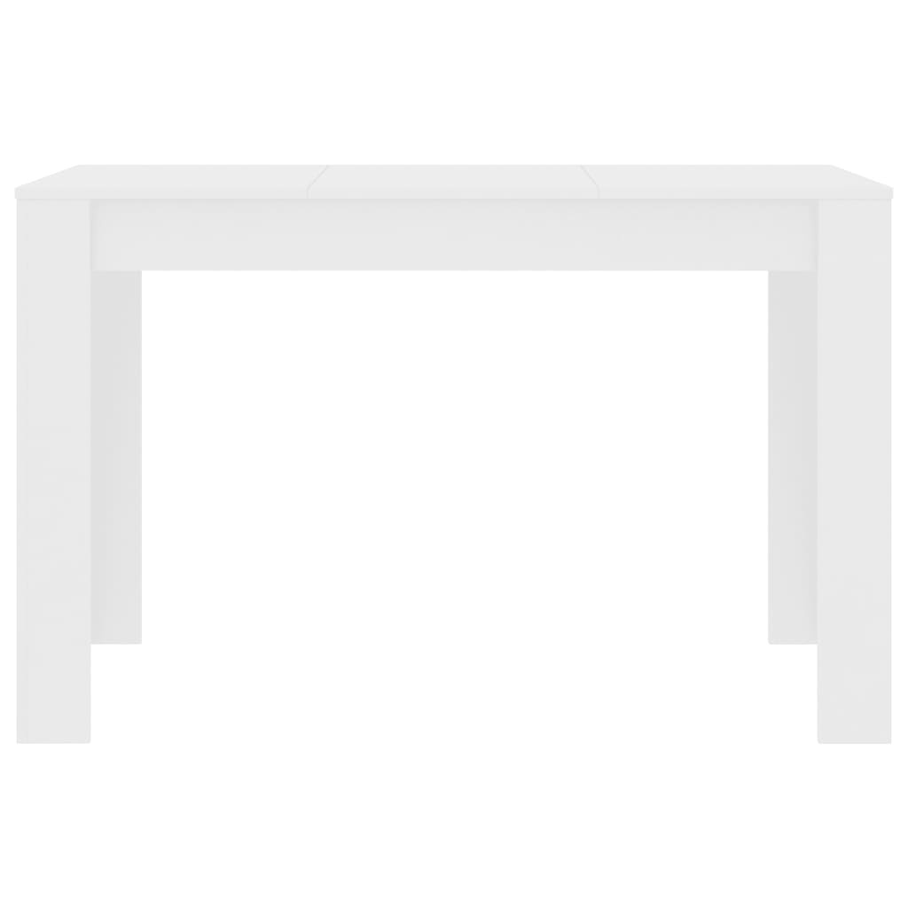 VidaXL Eettafel 120x60x76 cm bewerkt hout wit