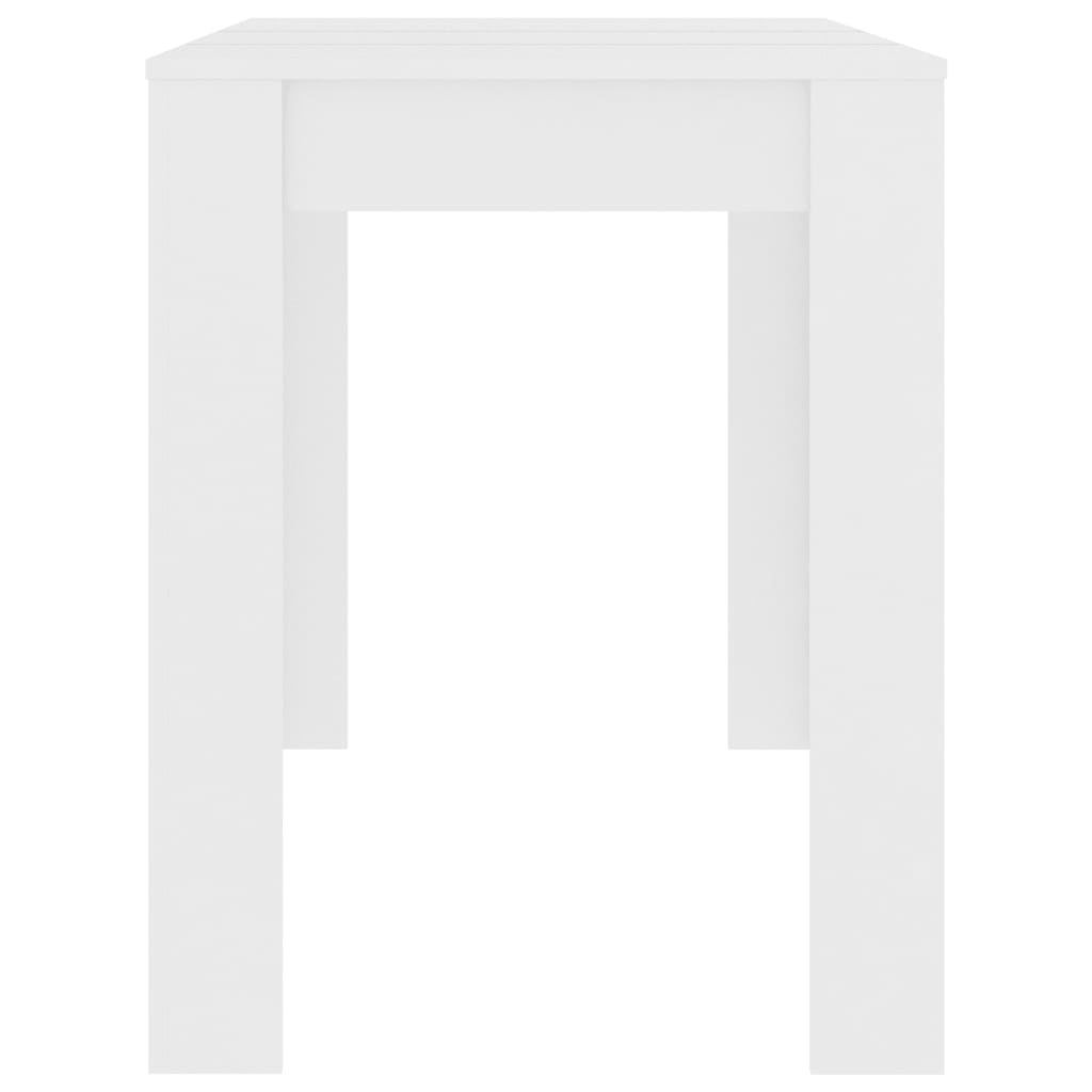 VidaXL Eettafel 120x60x76 cm bewerkt hout wit