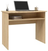 VidaXL Bureau 90x50x74 cm bewerkt hout sonoma eikenkleurig