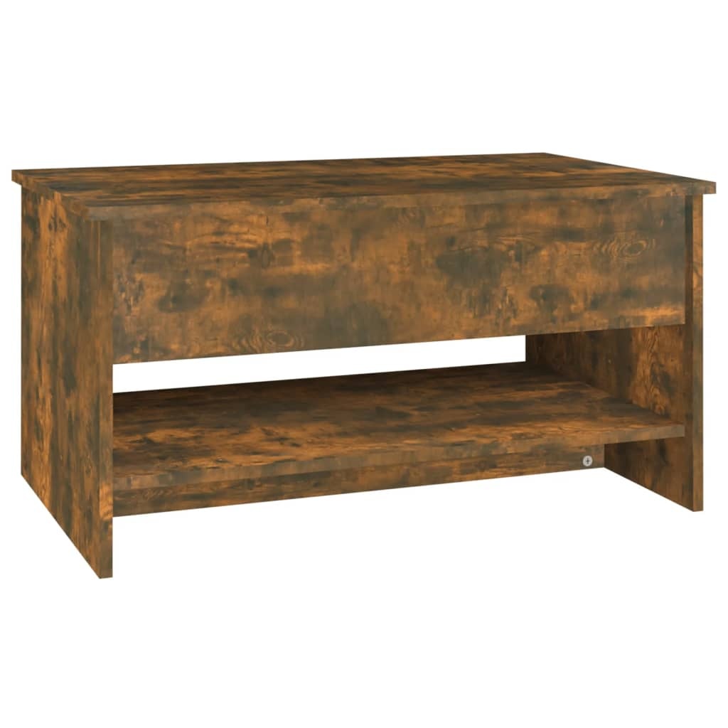 VidaXL Salontafel 80x50x40 cm bewerkt hout gerookt eikenkleurig