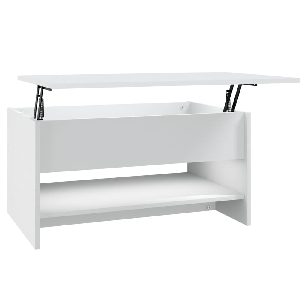 VidaXL Salontafel 80x50x40 cm bewerkt hout wit