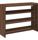 VidaXL Schoenenrek 80x25x61,5 cm bewerkt hout bruin eikenkleur