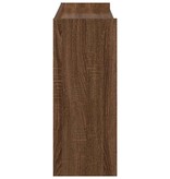 VidaXL Schoenenrek 80x25x61,5 cm bewerkt hout bruin eikenkleur