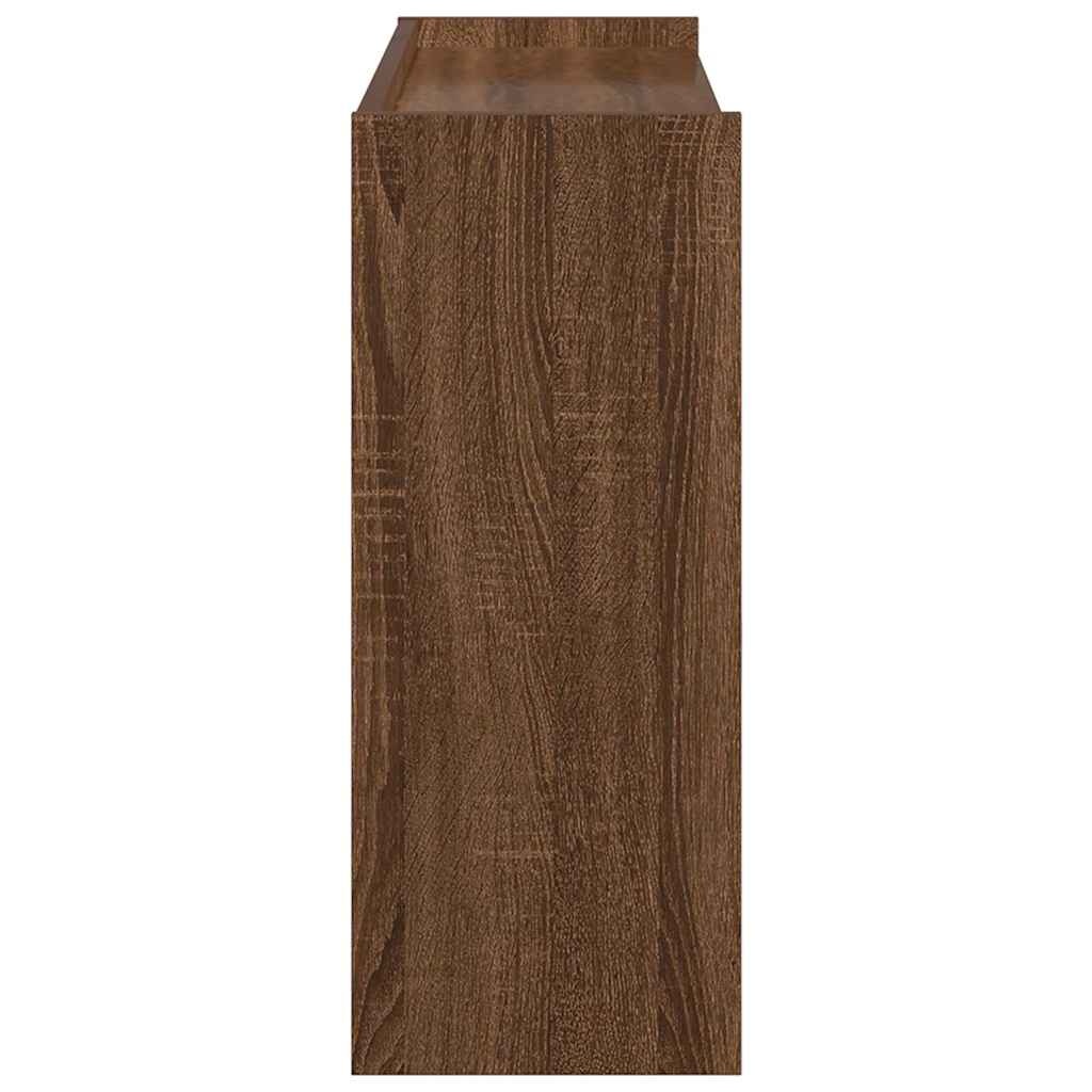 VidaXL Schoenenrek 80x25x61,5 cm bewerkt hout bruin eikenkleur