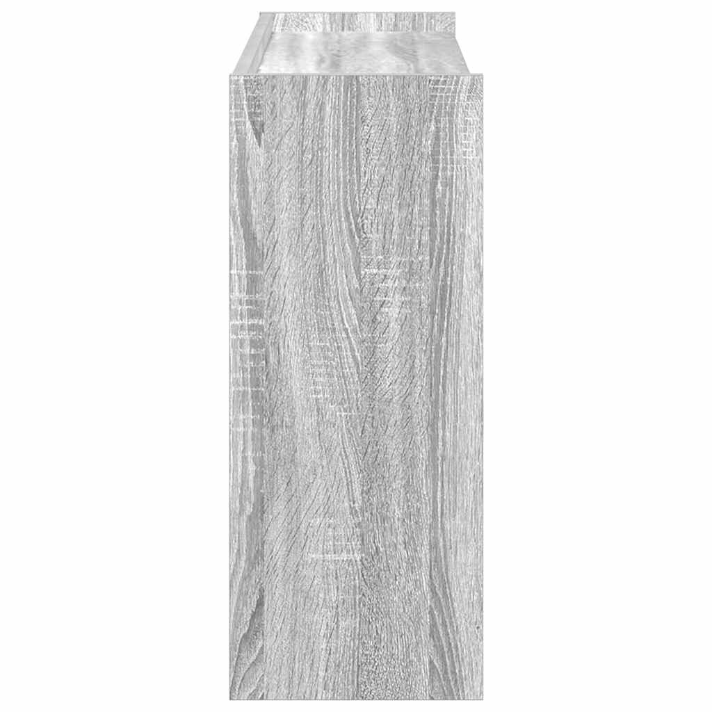 VidaXL Schoenenrek 80x25x61,5 cm bewerkt hout grijs sonoma eikenkleur