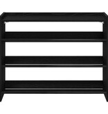 VidaXL Schoenenrek 80x25x61,5 cm bewerkt hout zwart
