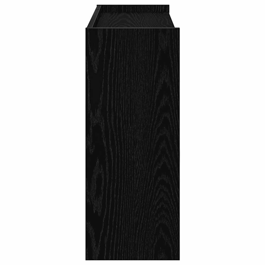 VidaXL Schoenenrek 80x25x61,5 cm bewerkt hout zwart
