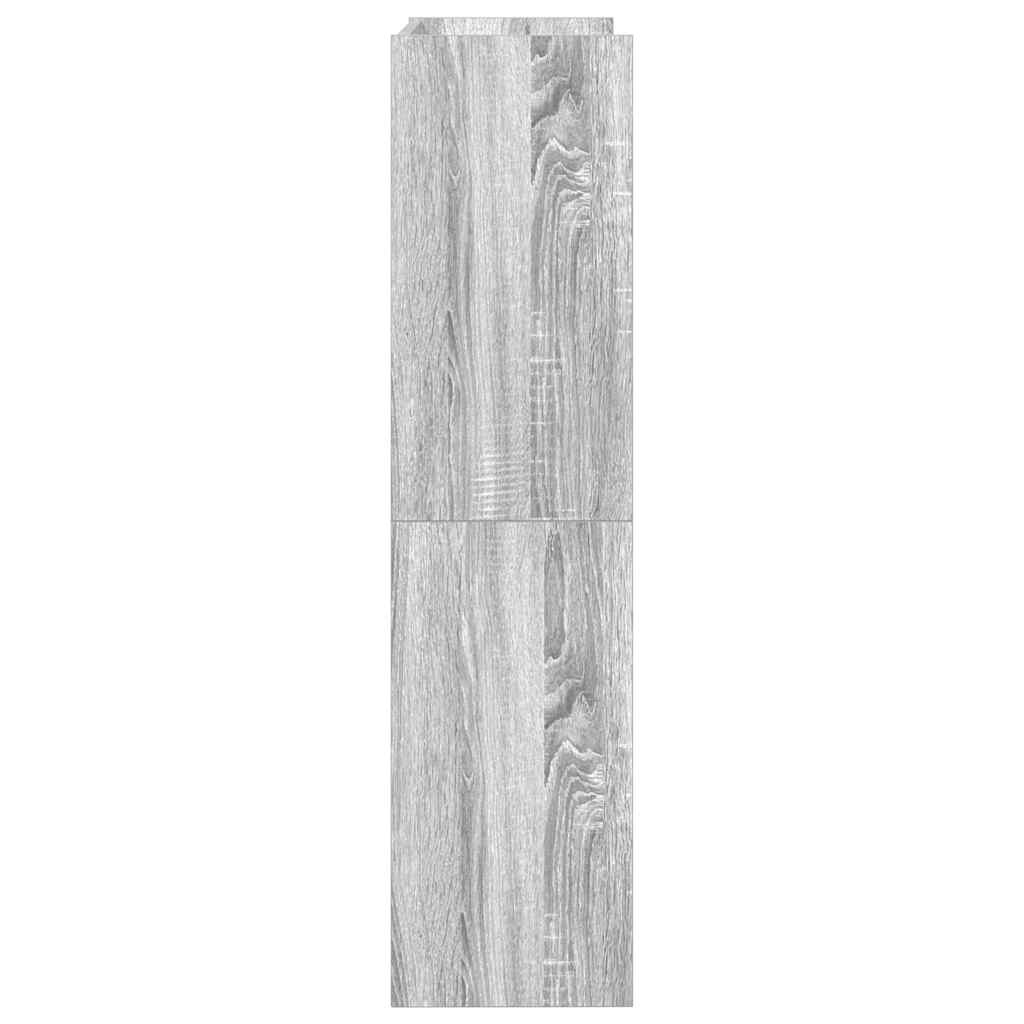 VidaXL Schoenenrek 60x25x100 cm bewerkt hout grijs sonoma eikenkleurig