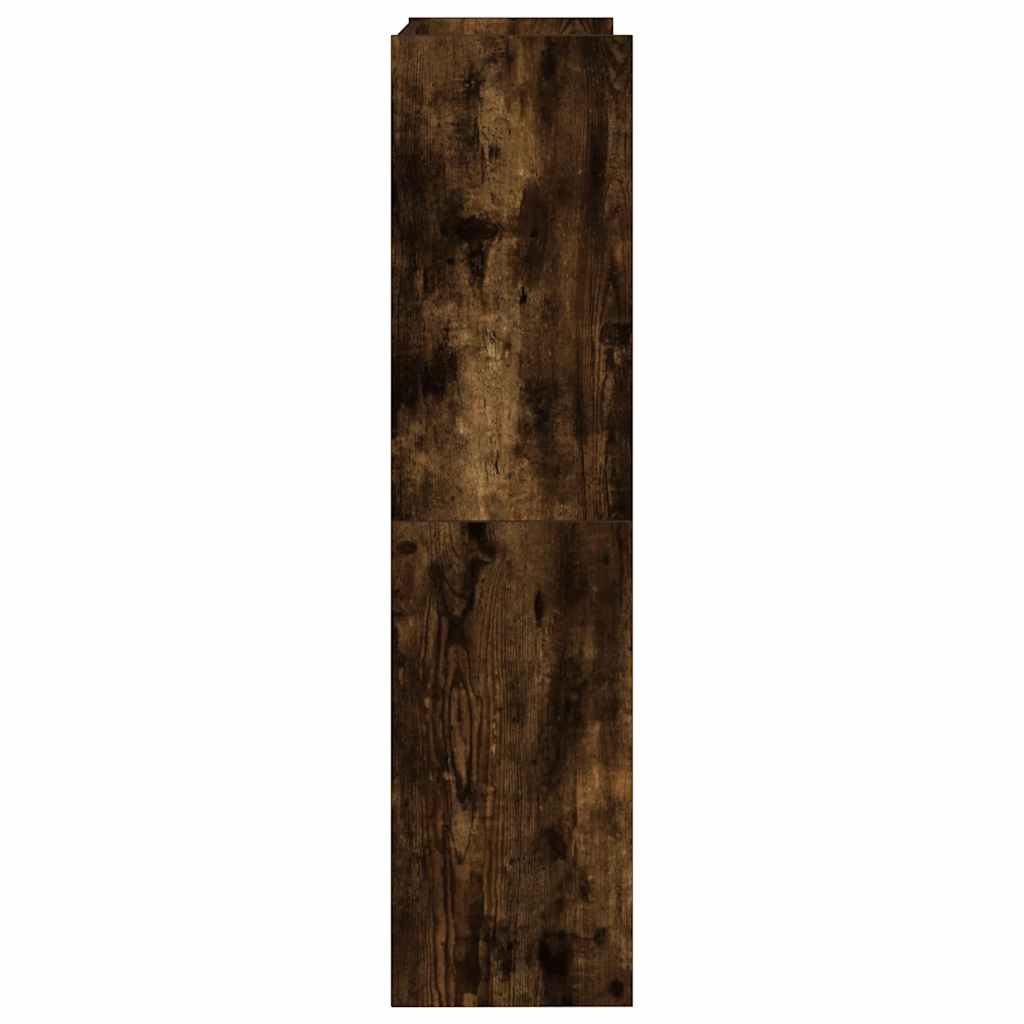 VidaXL Schoenenrek 60x25x100 cm bewerkt hout gerookt eikenkleurig