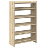 VidaXL Schoenenrek 60x25x100 cm bewerkt hout sonoma eikenkleurig