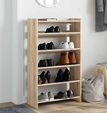 VidaXL Schoenenrek 60x25x100 cm bewerkt hout sonoma eikenkleurig