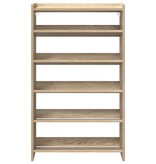 VidaXL Schoenenrek 60x25x100 cm bewerkt hout sonoma eikenkleurig