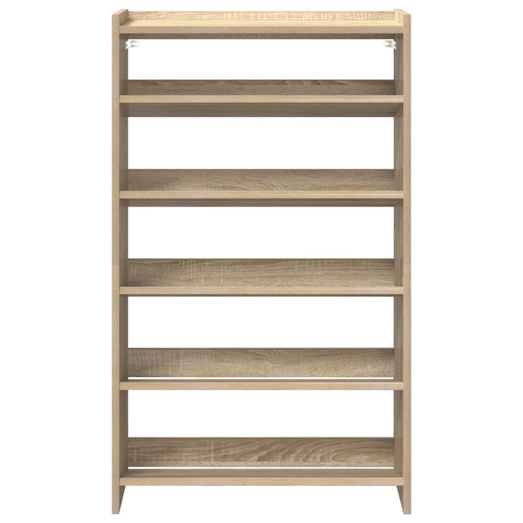 VidaXL Schoenenrek 60x25x100 cm bewerkt hout sonoma eikenkleurig
