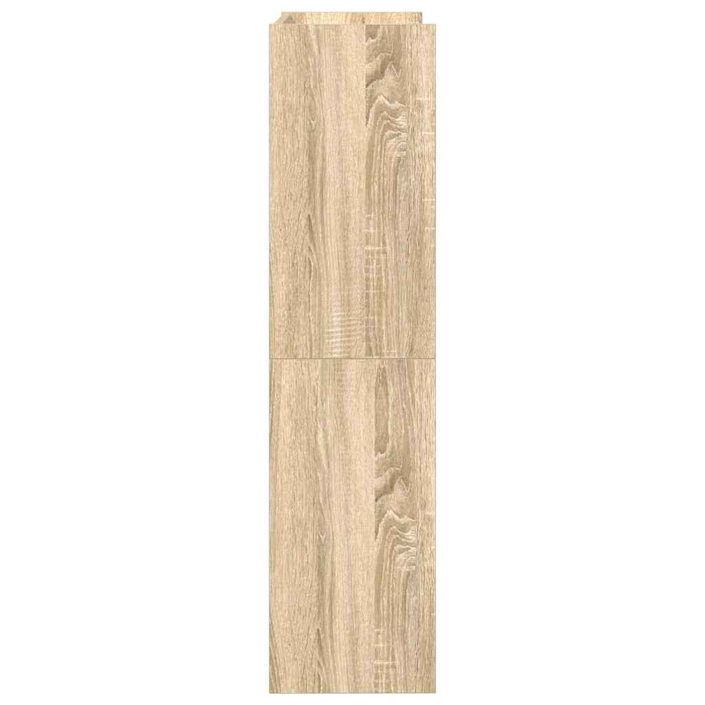 VidaXL Schoenenrek 60x25x100 cm bewerkt hout sonoma eikenkleurig
