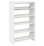VidaXL Schoenenrek 60x25x100 cm bewerkt hout wit