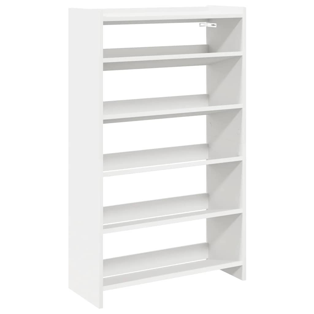 VidaXL Schoenenrek 60x25x100 cm bewerkt hout wit