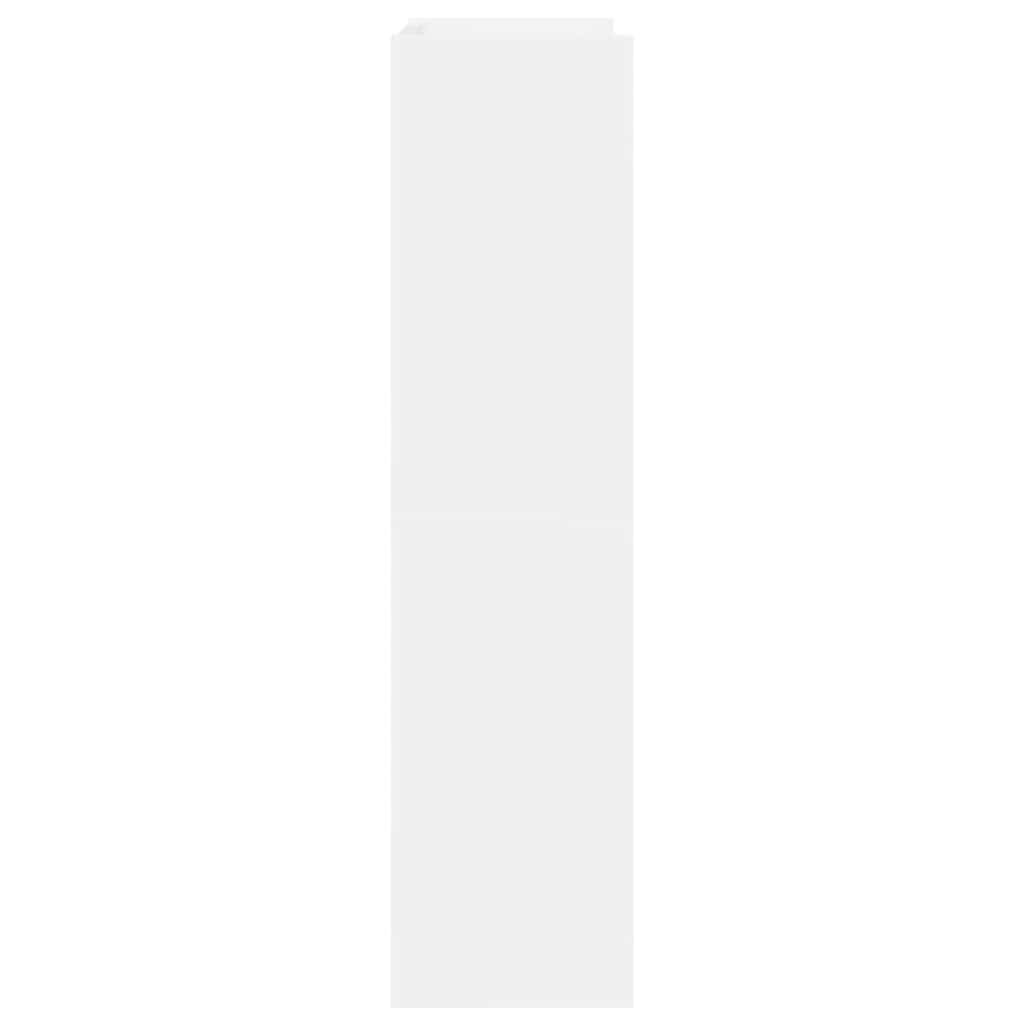 VidaXL Schoenenrek 60x25x100 cm bewerkt hout wit