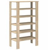 VidaXL Schoenenrek 61x32x105 cm bewerkt hout sonoma eikenkleurig
