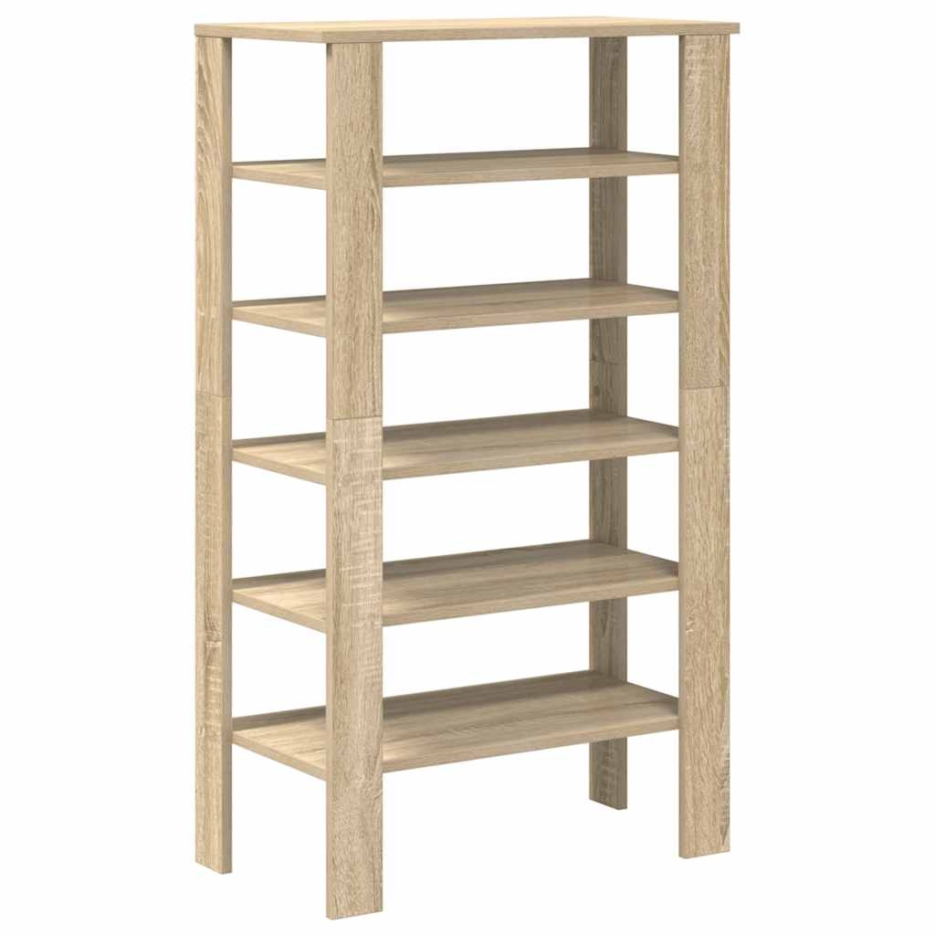 VidaXL Schoenenrek 61x32x105 cm bewerkt hout sonoma eikenkleurig