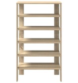 VidaXL Schoenenrek 61x32x105 cm bewerkt hout sonoma eikenkleurig