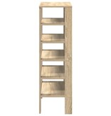 VidaXL Schoenenrek 61x32x105 cm bewerkt hout sonoma eikenkleurig