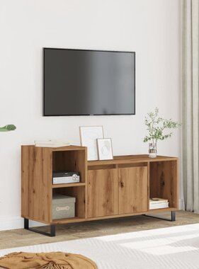 VidaXL Tv-meubel 100x35x55 cm bewerkt hout artisanaal eikenkleur