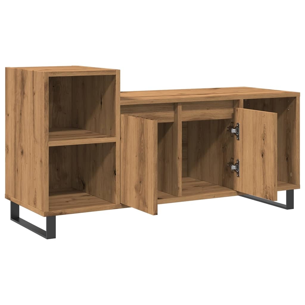 VidaXL Tv-meubel 100x35x55 cm bewerkt hout artisanaal eikenkleur