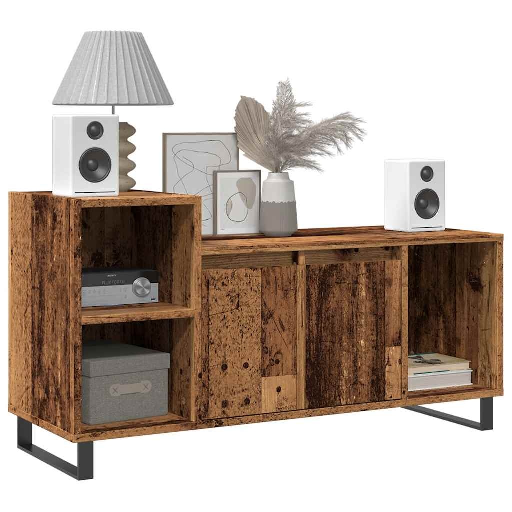 VidaXL Tv-meubel 100x35x55 cm bewerkt hout oud houtkleurig