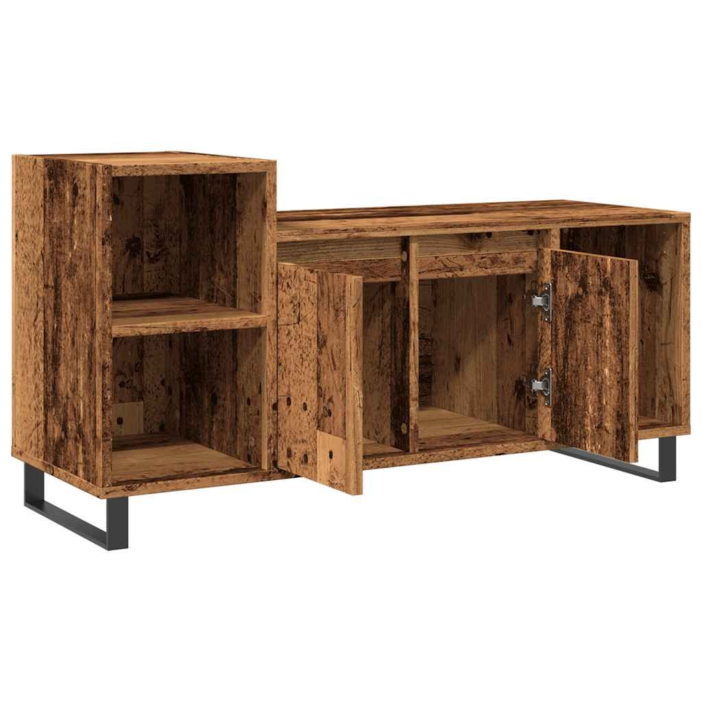 VidaXL Tv-meubel 100x35x55 cm bewerkt hout oud houtkleurig
