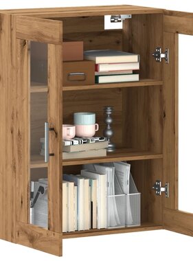 VidaXL Dressoir 69,5x34x90 cm bewerkt hout artisanaal eikenkleur