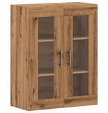 VidaXL Dressoir 69,5x34x90 cm bewerkt hout artisanaal eikenkleur