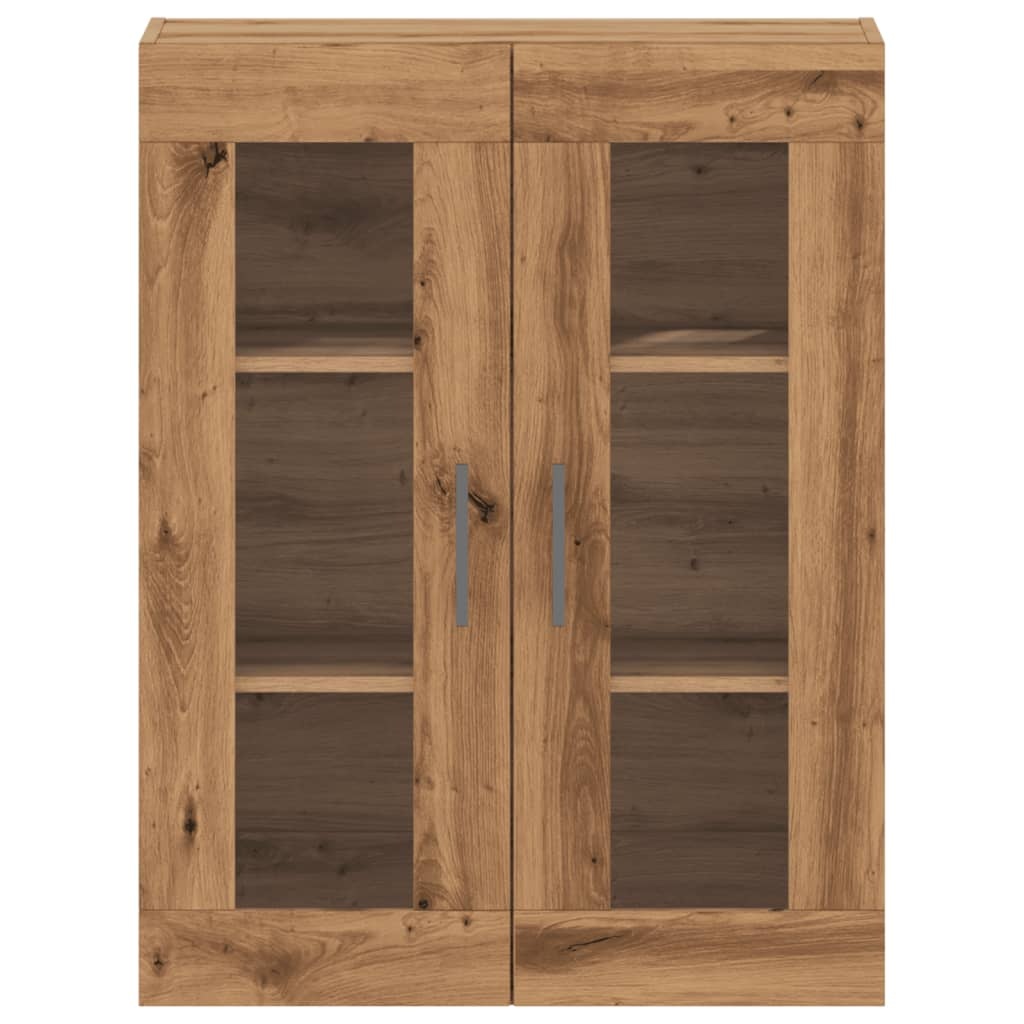 VidaXL Dressoir 69,5x34x90 cm bewerkt hout artisanaal eikenkleur