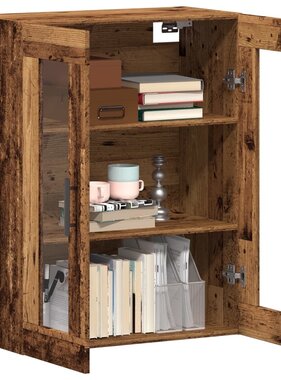 VidaXL Dressoir 69,5x34x90 cm bewerkt hout oud houtkleurig