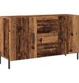 VidaXL Dressoir 100x36x60 cm bewerkt hout oud houtkleurig