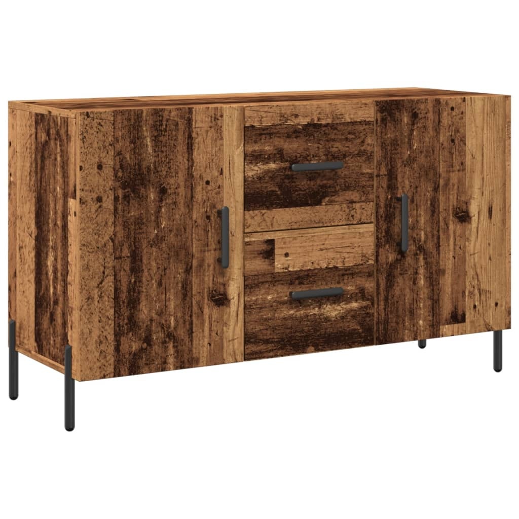 VidaXL Dressoir 100x36x60 cm bewerkt hout oud houtkleurig